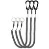 Lix&Rix Long Spiral Clip on Safety Coiled Lanyards Keychain for