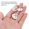 SUPVOX 10pcs Shoe Clips Stainless Steel Flat Blank Shoe Clips