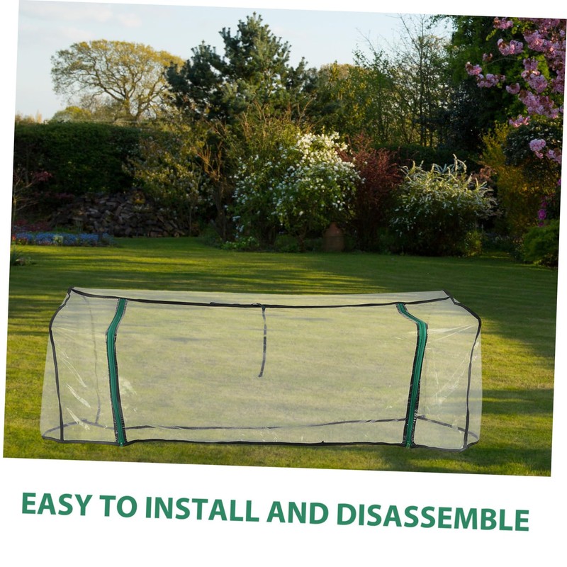 Kisangel Elevated Bed Cover Green House Covering Raised Garden Bed