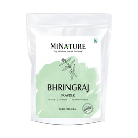 Bhringraj Powder (Eclipta Prostrata) by mi nature | False daisy| Natural and Pure Dry bhringraj leaves Powder | Hair care | Hair Pack | Improves Hair quality |Control Premature Grey Hair| 100g(4 oz)