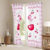 Sweet Cherry 2 Panels,52X63 Inch Window Curtains 2 Panel Sets