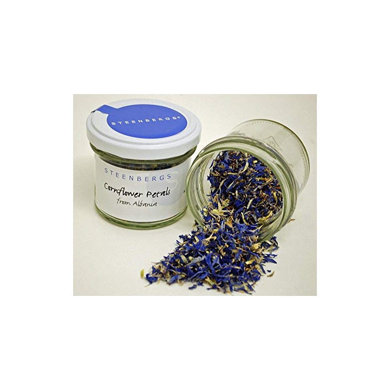 Steenbergs Cornflower Petals Dried Blue Standard Jar 5g