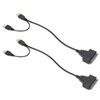 2Pcs Convert Cable USB 2.0 SATA 7 15Pin Adapter for