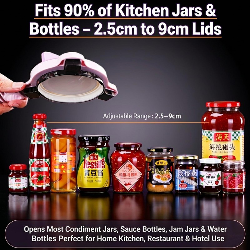 2026 New 4-in-1 Jar Opener for Seniors with Weak Hands