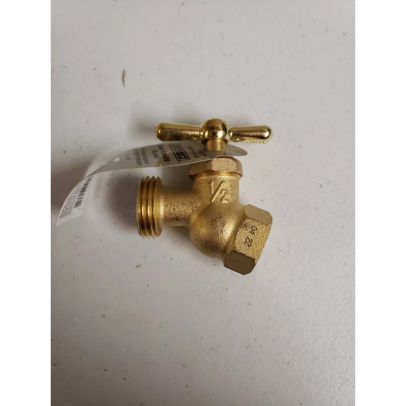 Everbilt 1/2" No Kink Brass Hose Bibb Valve VHN-STD-B3EB- NEW