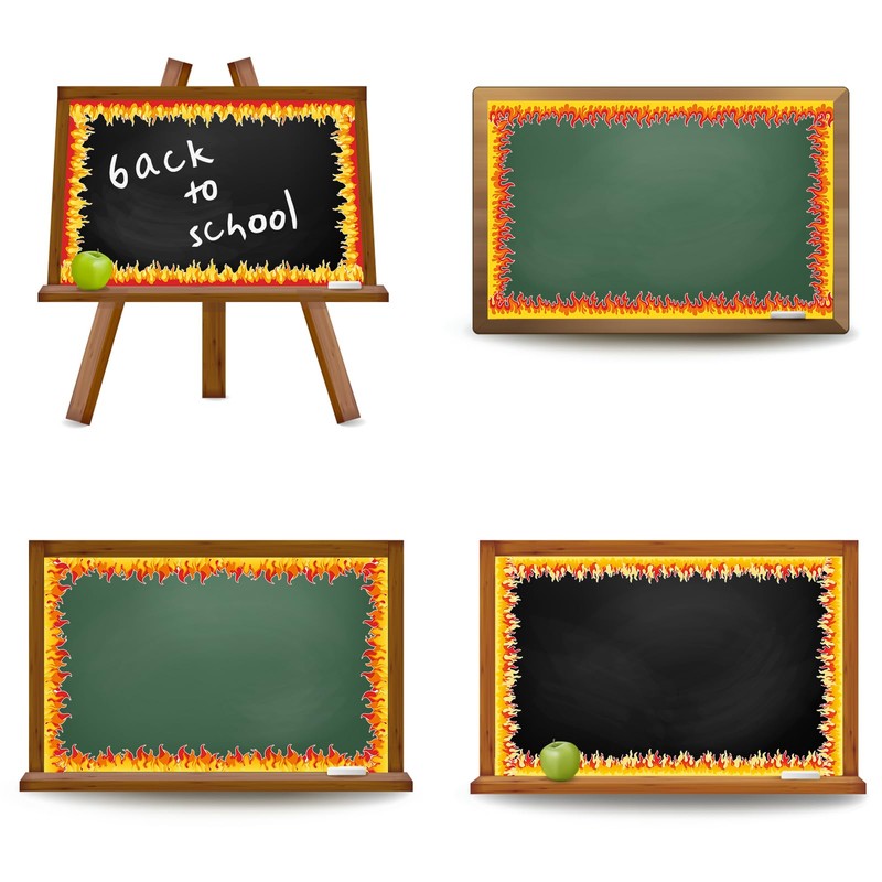 FYSUIMU 69Ft Flame Bulletin Board Border Self-Adhesive Red Orange Fire