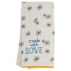 Karma Daisy Tea Towel - 100% Cotton Hand Towels for