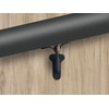 QCAA HandRail Brackets, 3", Zinc Die Cast, Aged Bronze, 6
