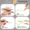 TRANSON 4 Gold and 4 Silver Paint Markers Brush and