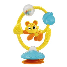 Chicco High Chair Toy Jungle Friend 2-in-1, Highchair Rattle Game with Suction Cup, with Manual and Tactile Activities, 6-18 Months