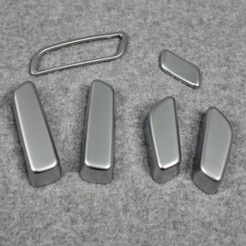 RUIQ Mazda CX-5 KF Series Interior Brushed Nickel Plated Seat Adjustment Button Cover Trim For MAZDA CX5