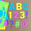 209 Pcs 3" Happy Colors Precut Letters & Numbers -