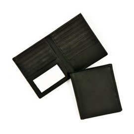 ASHLIN Men's Hipster Wallet - 100% Genuine Full Grain Leather - 13 Credit Card Slots | Interior ID Pocket [6316-07-01]