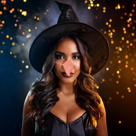 Carrot Nose | Fake Carrot Nose | Plastic Carrot Nose | Carrot Nose for Snowman | Pull On Elastic Strap | Orange | 4.5"