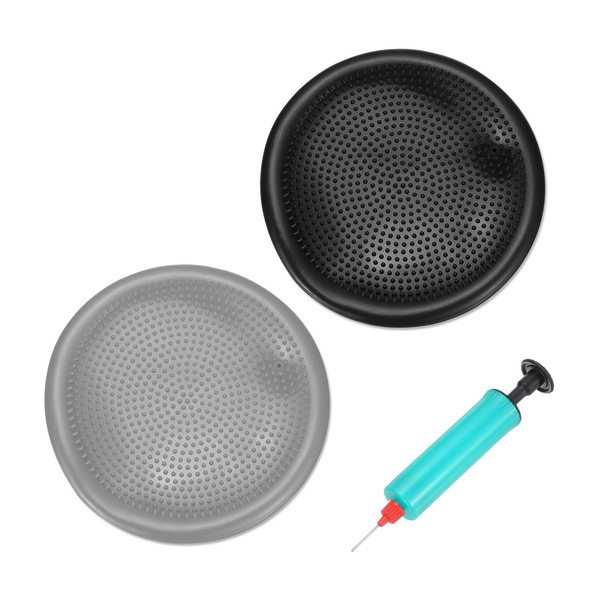 PATIKIL 2 Pcs Inflated Wobble Cushion Seat 13.2", Flexible Balance
