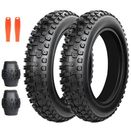 Balinge E-Bike 20x4.0 Fat Tire 20 x 4 Fat Tire 2 Pack Heavy Duty High-Performance Wear-Resistant Mountain Snow Bike Tire, E-Bike Tires 20x4, 20x4 Tire, Black,Black,2 Tire 2 levers