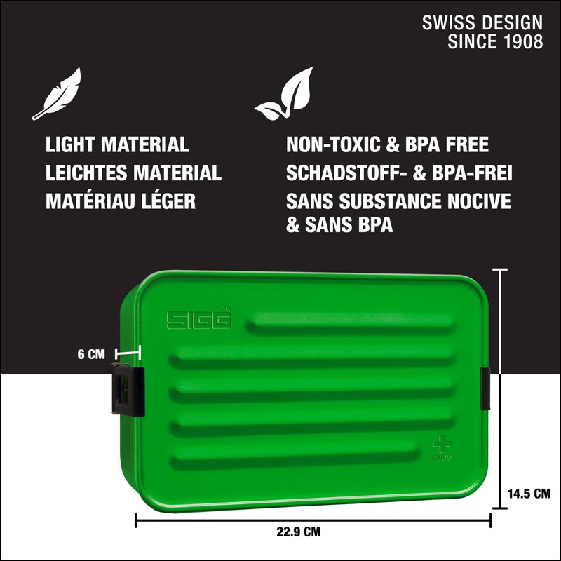 SIGG Metal Boxes Plus made of aluminum, L, 22.5 x
