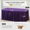 Shillance 2 Pack Purple Table Clothes for 4 Foot Rectangle