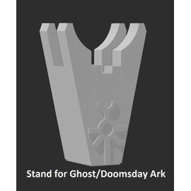 Ghost Ark Stand (Conversion/Base) – 3D-Printed Resin Display Stand for Necron Ghost Ark and Doomsday Ark – Removable, No Glue Needed