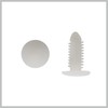RATCHROLL 30Pcs White Plastic Rivets Splash Guard Fastener Push Type
