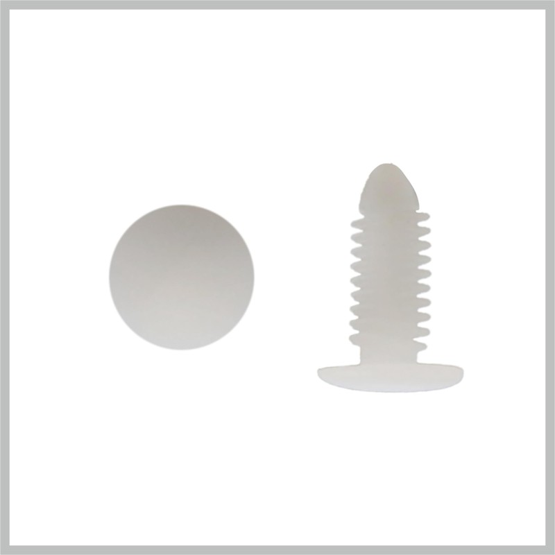 RATCHROLL 30Pcs White Plastic Rivets Splash Guard Fastener Push Type
