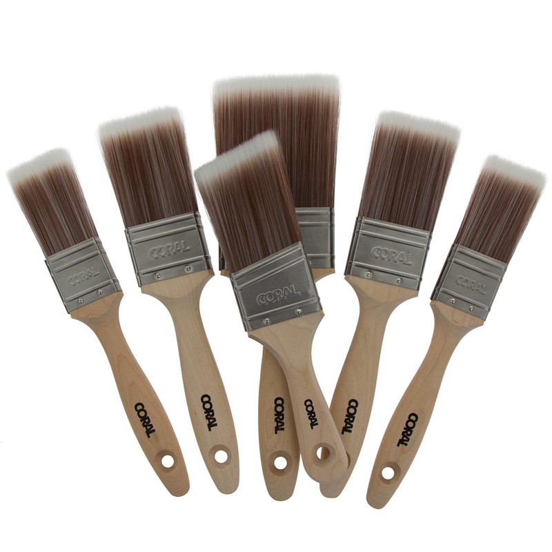 Coral 31599 Painter's Pack Paint Brushes 6Pk Professional Grade with