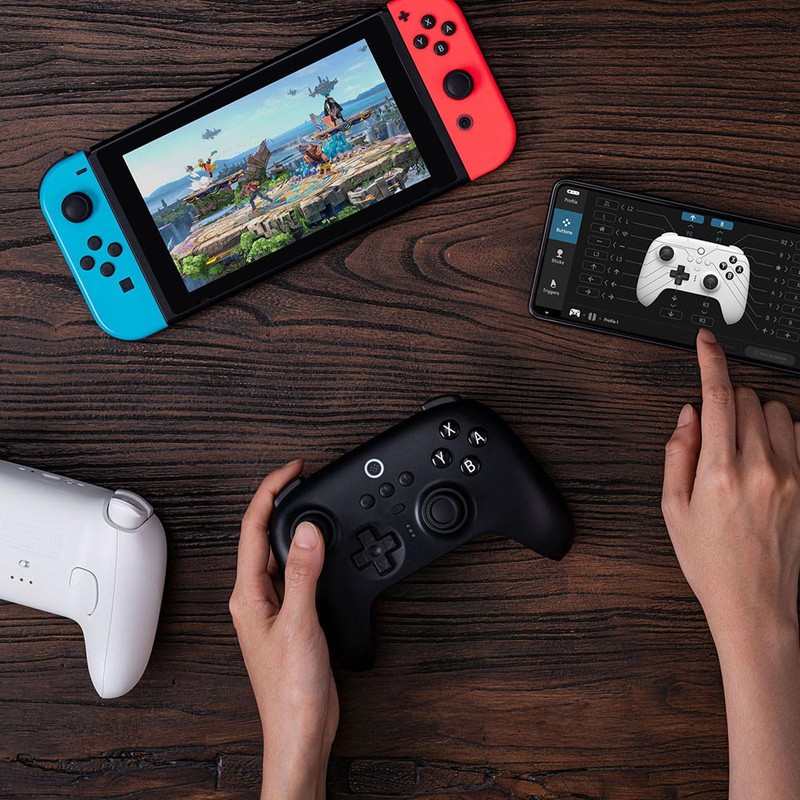 8Bitdo Ultimate Bluetooth Switch Pro Controller with Charging Dock, Wireless
