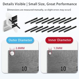 XSQD 5 Packs of Hearing Aid Filter Dust Cover Baffle, 40 Pieces of Hearing-Aid Wax Filters, Dust-Proof/Anti Earwax, Hearing Aid Wax Guards Replace Accessories, Hearing Aid Cleaning Kits