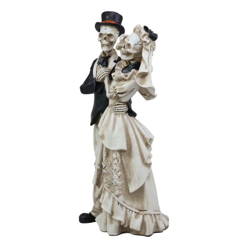 Love Never Dies Wedding Bride And Groom Skeleton Couple In