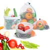 JSVSLTD Set of 12 Reusable Mesh Produce Bags - Washable