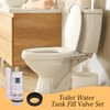 185mm Height Toilet Water Tank Fill Valve Set Dual Flush