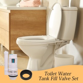 185mm Height Toilet Water Tank Fill Valve Set Dual Flush Fittings Silent Split Toilet Valve Top Button Replacement Assembly