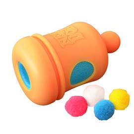 Schylling - Needoh Booper - Squeezy Launcher Flying Toy with 4 Fuzzy -Boop Balls, Fidget Toy, Sensory Toy for Stress Relief, Non-Toxic Dough Material