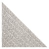 King & Priory Light Grey Herringbone with Pinstripe Pocket Square,