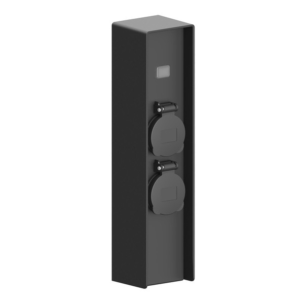 Ledvion - Outdoor Socket with Stake, Includes Sensor, 2 Sockets,