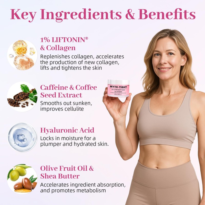MythosFlow Cellulite Cream, Butt Firming and Lifting Cream - Reduce