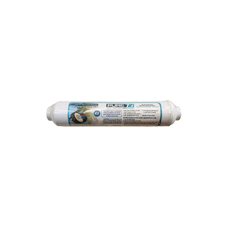 Inline Graduated Activated Carbon Water Filter - Whole House Carbon