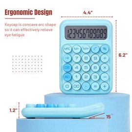 Mr. Pen- Mechanical Switch Calculator, 12 Digits, Large LCD Display, Blue Calculator Big Buttons