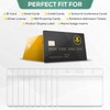 50pcs Flowing ID Card Holders – 50 Badge Holder Pack
