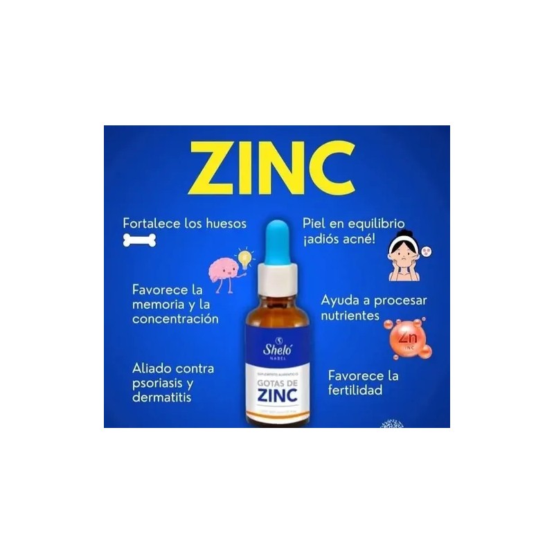 Gotas Zinc Vitamina C Sheló Nabel 2 Pack Fortalece Defensa