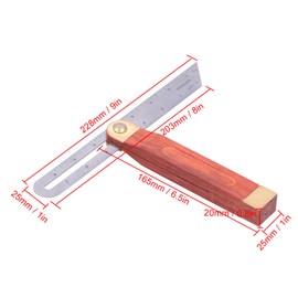 Woodworking Bevel, Movable 9in Sliding T Bevel Angel Measurement Tool 0~20cm Measurement Range Carpentry Bevel Adjustable Angle Ruler Measurement Tool