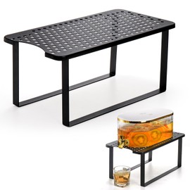 Jucoan Water Filter Dispenser Stand for Counterop, Metal Water Dispenser Holder,15 x 8 x 6.75 Inch Retagular Drink Beverage Dispenser Stand for Party Beverage Station,Stand Only