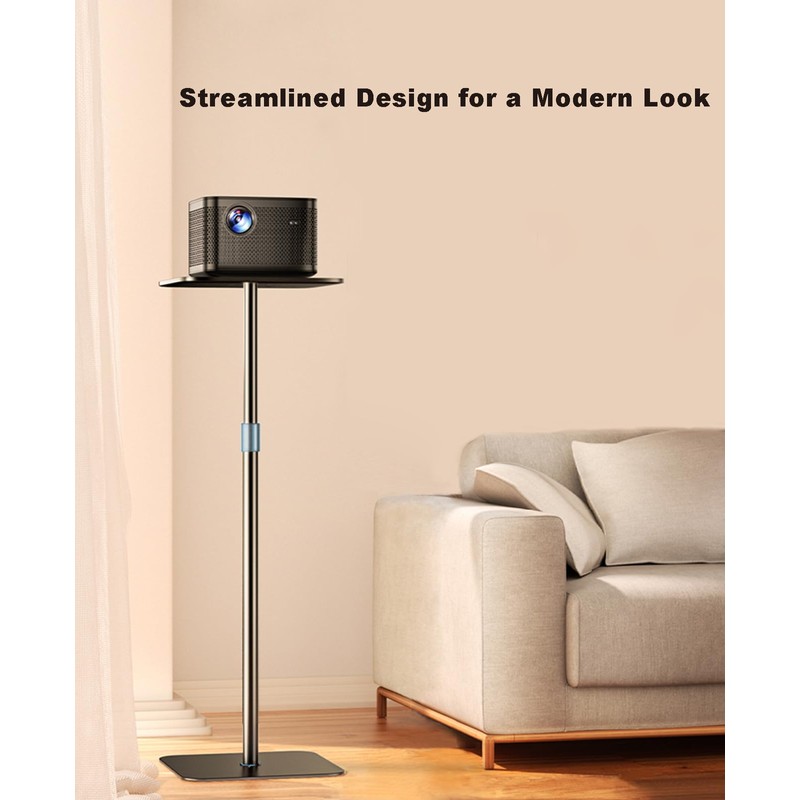 HIBORI Projector Stand Adjustable Height 41" to 63" Projector Floor
