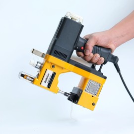 Babulas Bag Sewing Machine - 2s/bag Heavy Duty Portable Stitching Machine for Woven Bags, Non-Woven Fabrics, Leather | Warehouse & Farm Packing Tool (Yellow, Corded - 110V AC)