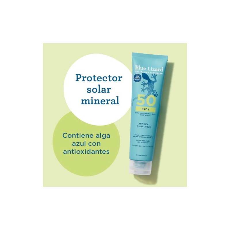 Blue Lizard Protector Solar Mineral Para Niños - SPF 50-148