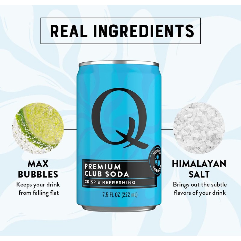 Q CLUB SODA - Club soda with Himalayan Salt -