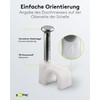 Goobay 17076 Cable Clip White, 4mm, White