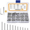 1110 Pieces M3 Screw Kit, M3 Stainless Steel Hex Bolts