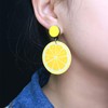 Lemon Earrings for Women Cute Fruits Dangling Stud Earrings Fun