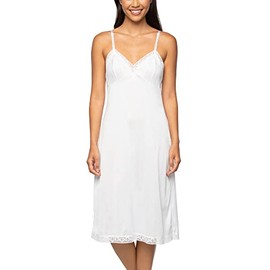 Vanity Fair Women's Anti-Static Nylon Full Slips for Under Dresses (S-5xl), Lace-26-White, S